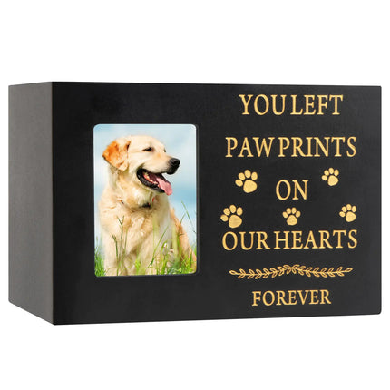 Pet Urns for Dog or Cat Ashes Wooden with Photo Frame Pet Cremation Urns - CrittersPlus