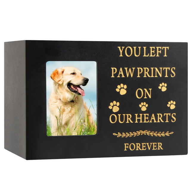 Pet Urns for Dog or Cat Ashes Wooden with Photo Frame Pet Cremation Urns - CrittersPlus