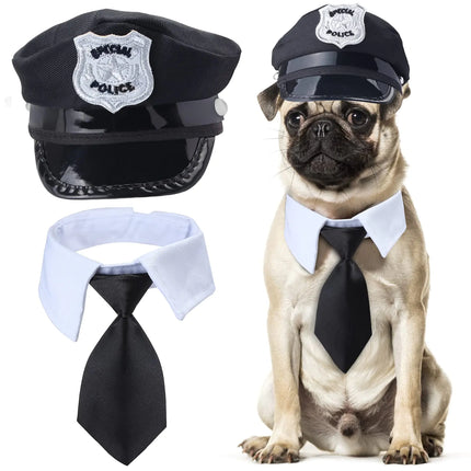 Yewong 2 Pieces Pet Police Costume Accessory Set - CrittersPlus