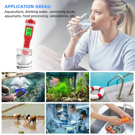4 in 1 Digital Hydroponics Aquarium Water Test Pen - CrittersPlus