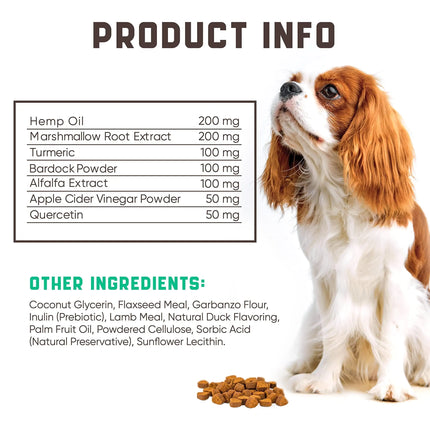 Aller-Ease Dog Chews with Omega Probiotics and ACV - CrittersPlus