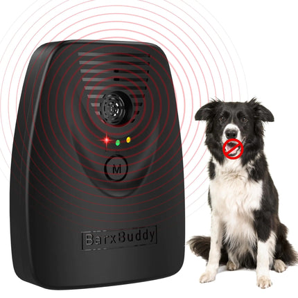 BarxBuddy BarkShield Home Anti Barking Device for Dogs 66ft Long Range Ultrasonic Waterproof Dog Bark Deterrent Box for Indoor/Outdoor Use Safe Bark Collar Alternative Dog Training & Behavior Aid - CrittersPlus