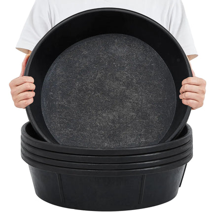 Sadnyy 5 Pcs Rubber Feeder Pan 12 Quart/ 3 Gallon - CrittersPlus