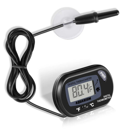 NEPTONION LCD Digital Aquarium Thermometer with Suction Cup - CrittersPlus