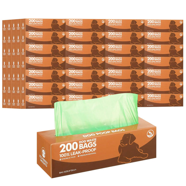 50 Rolls Dog Waste Bags 10000 Count Dog Trash Bags Leak Proof Pet Bags Doggie Poop Roll Waste Bags Dog Thick Plastic Bag for Home Park Outdoor Travel Pet Supplies (Dark Green) - CrittersPlus