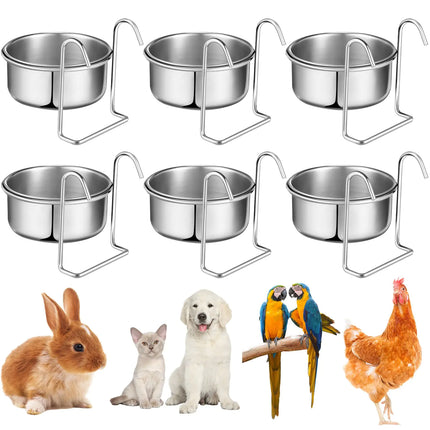 Layhit 6 Pcs 10 oz Stainless Steel Coop Cup with Hanger - CrittersPlus