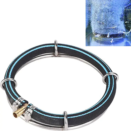 Pssopp Aquarium Round Air Bubble Diffuser Fish Pond Oxygenation Bubbler Aquarium Aerator Bubble Stone Aquarium Air Stone Disc Fish Bubble Generator(Dia 15cm) - CrittersPlus