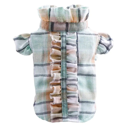 Summer Lightweight Pet Shirt for Cats with Wood Ear Design