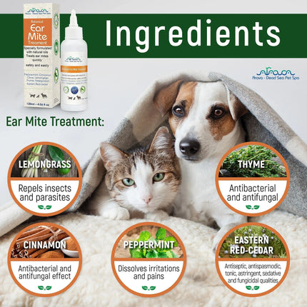 Natural Pet Ear Mites Infection Cleaner - CrittersPlus