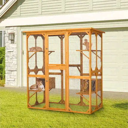 Outdoor Cat Enclosure 72 Inch High - CrittersPlus