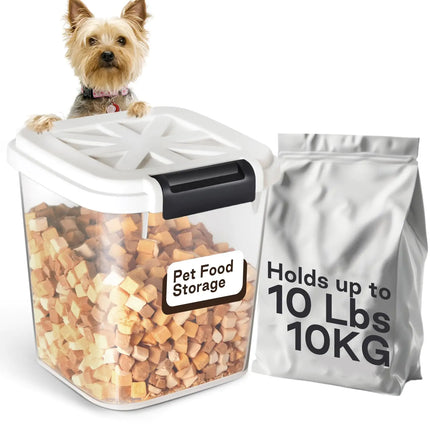PetVantage 10lb Secure Pet Food Vault with Scoop - CrittersPlus