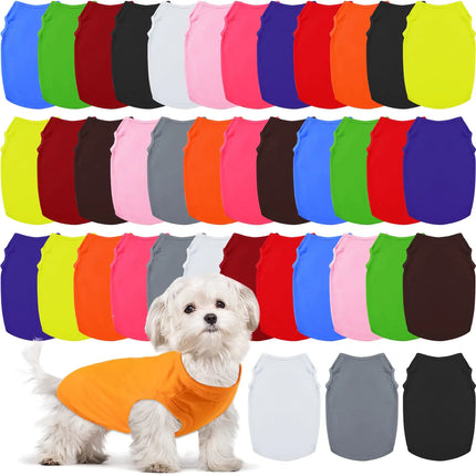 39 Pieces Dog Shirts Clothes