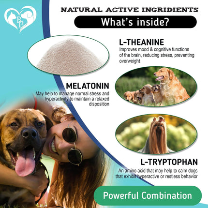 Hemp Calming Chews for Dogs Puppy Pet Separation Anxiety Relief Treats for Dog - CrittersPlus