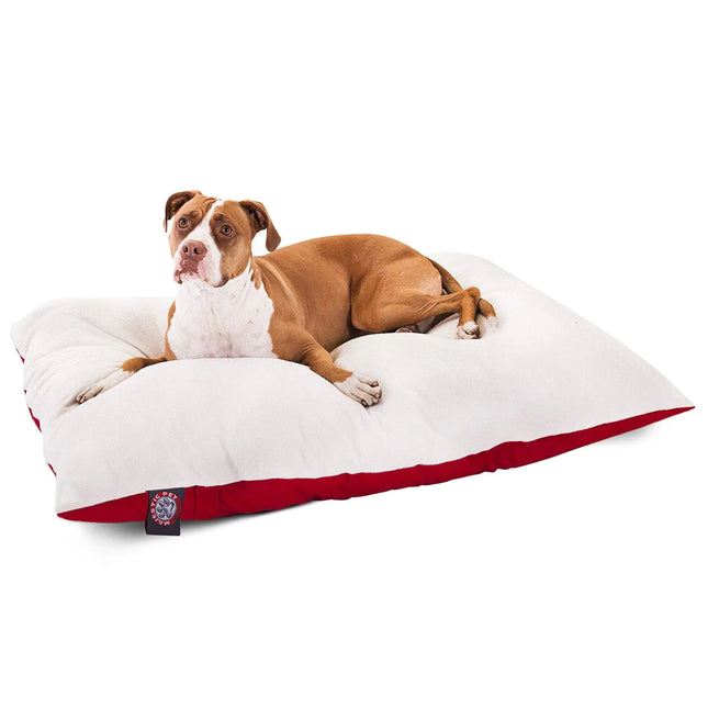 36x48 Red Rectangle Pet Dog Bed By Majestic Pet Products Large - CrittersPlus