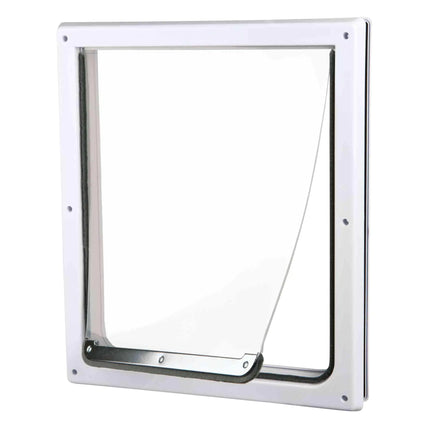Trixie Pet Products 2-Way Locking Dog Door Medium to X-Large Dogs White - CrittersPlus
