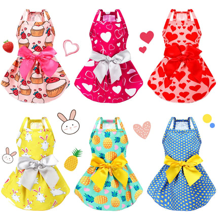 6 Pieces Bowknot Princess Dress