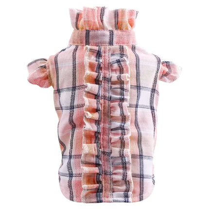 Summer Lightweight Pet Shirt for Cats with Wood Ear Design