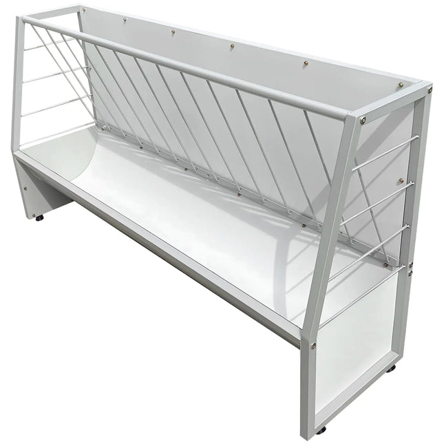 BUYYAH 5 Ft Pasture Hay Feeder Heavy Duty Galvanized Stee - CrittersPlus