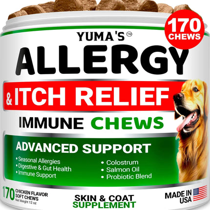 Dog Itching Skin Relief Treatment Pills 170 Treats