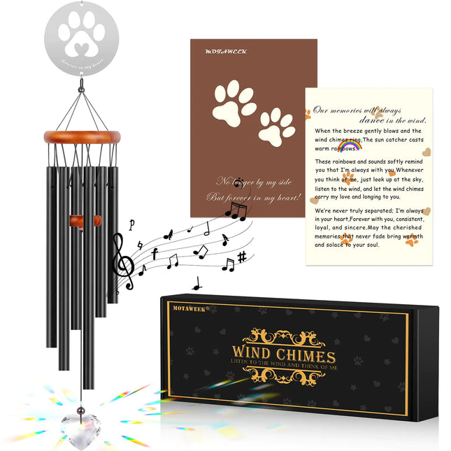 PetLoss Comfort Chimes - 28" Dog & Cat Memorial Suncatcher