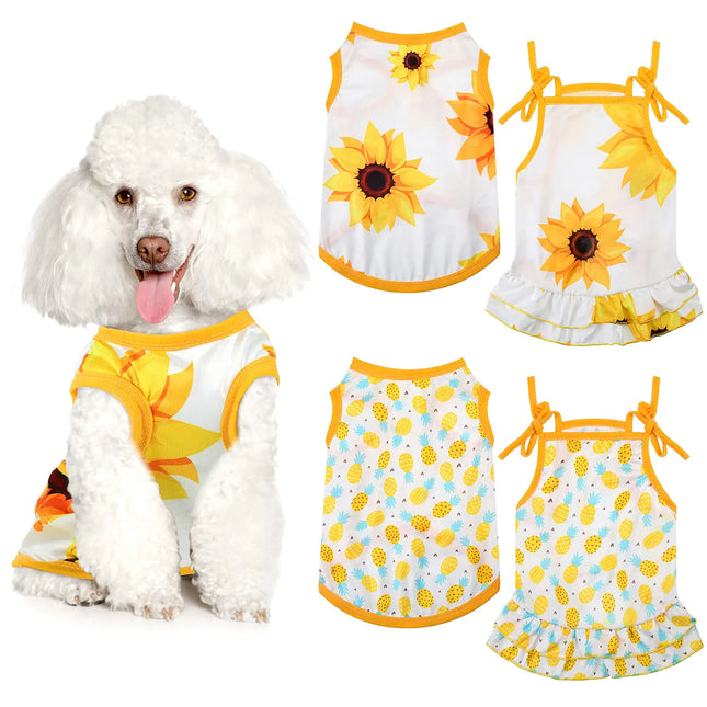 4 Pieces Pet Clothes Set - CrittersPlus