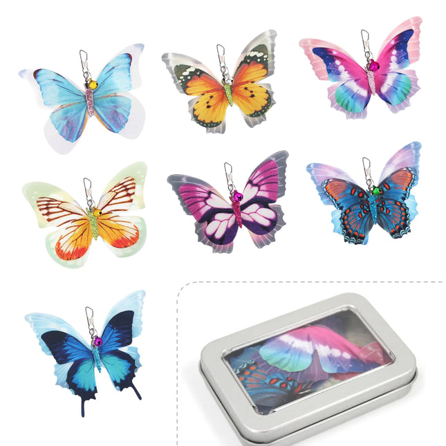 7 Pieces Butterfly Cat Toys - CrittersPlus