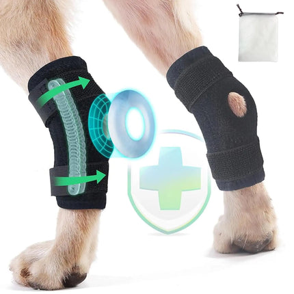 Canine Rear Leg Support Braces for ACL Recovery - 1 Pair Medium