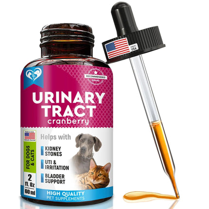 Pet Urinary Health Natural UTI Drops with Cranberry - CrittersPlus