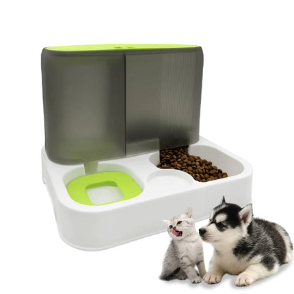 All-in-One Automatic Cat Food and Water Dispenser Set