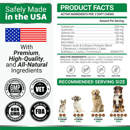 Dog Itching Skin Relief Treatment Pills 170 Treats