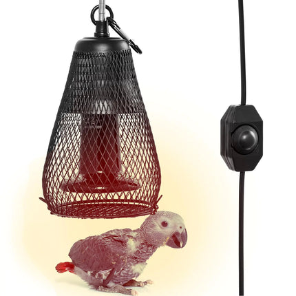 NASIDE Smart Temperature-Controlled Ceramic Heat Lamp with Cord and Switch - CrittersPlus