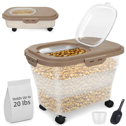 PetStash Collapsible Food Keeper 15-20 lb with Scoop - CrittersPlus