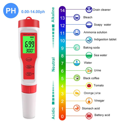 4 in 1 Digital Hydroponics Aquarium Water Test Pen - CrittersPlus