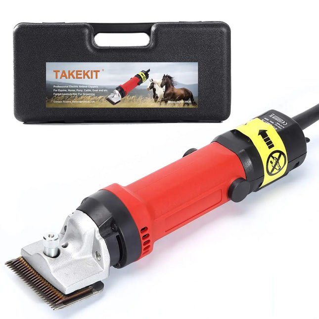EQUIGROOM Pro Horse Clippers 380W Electric Grooming Kit - CrittersPlus