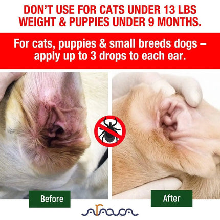 Natural Pet Ear Mites Infection Cleaner - CrittersPlus
