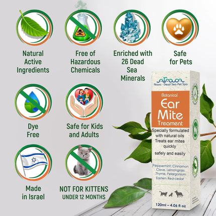 Natural Pet Ear Mites Infection Cleaner - CrittersPlus