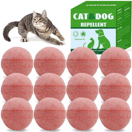12Pack Cat Repellent Indoor Outdoor Cat & Dog Natural Repellents Peppermint Oil to Repel Stray Dog Feral Cats Deer Animal Keep Your Home Yard Porch Furniture Curtain from Cat Scratches - CrittersPlus