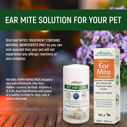 Natural Pet Ear Mites Infection Cleaner - CrittersPlus