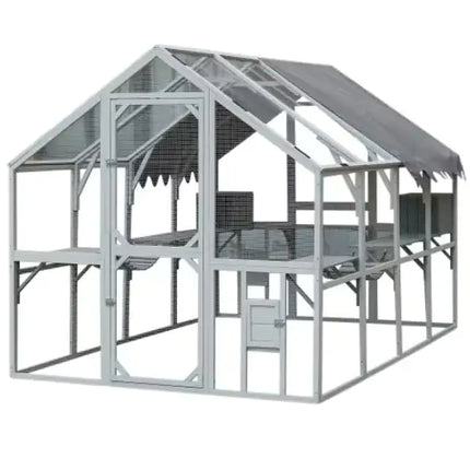 Outdoor Cat House Cat Enclosure - CrittersPlus