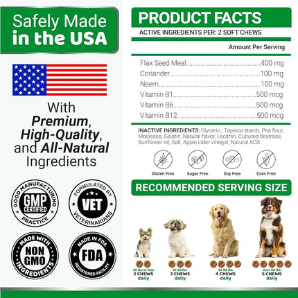 2 Pack Insects Prevention for Dogs Chewables