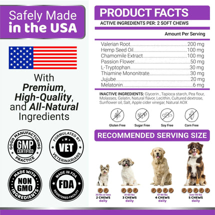 Melatonin Calming Chews for Dogs 170